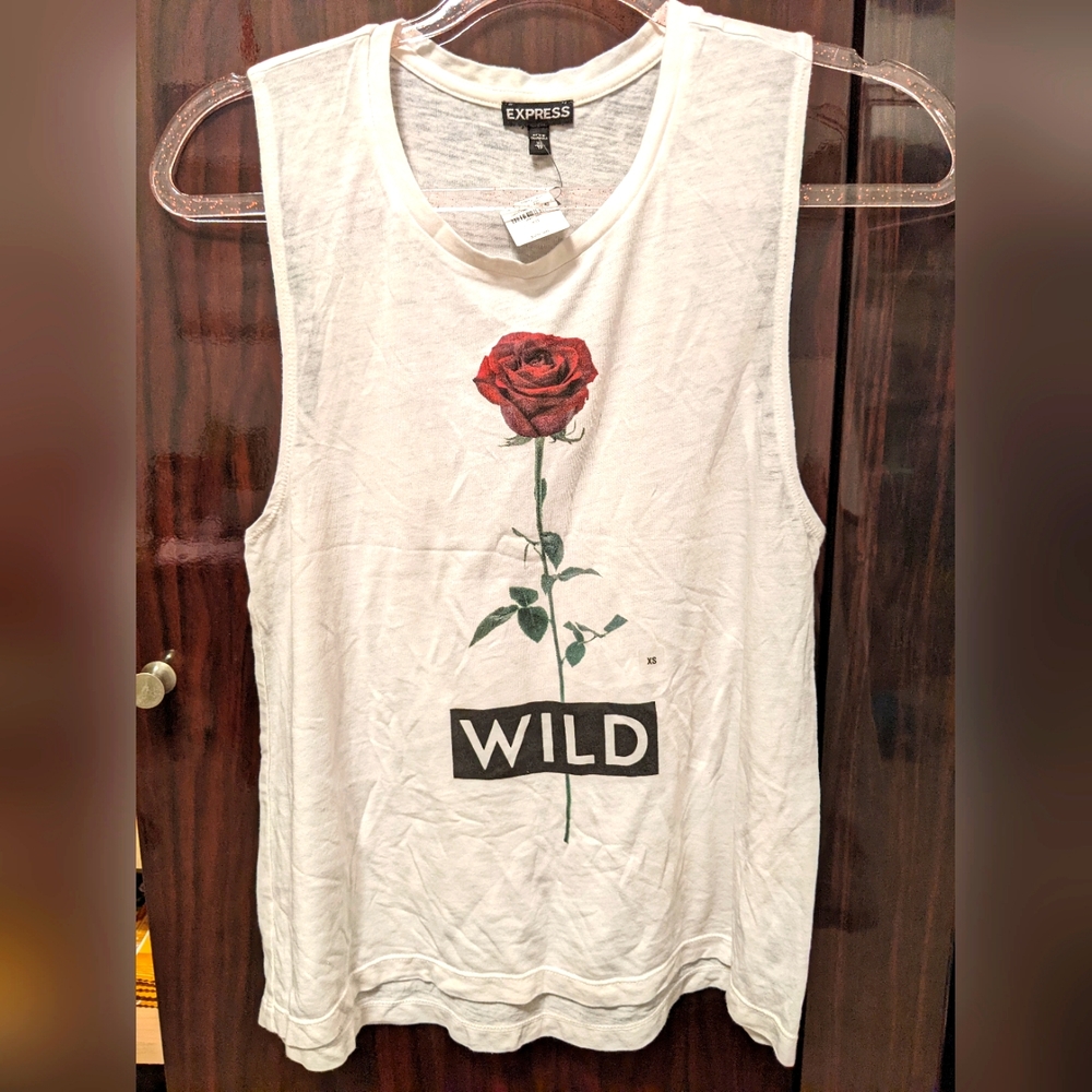 Express Red Rose Wild Cotton top